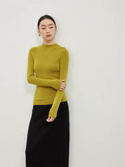 Minimalist Turtleneck Wool Sweater