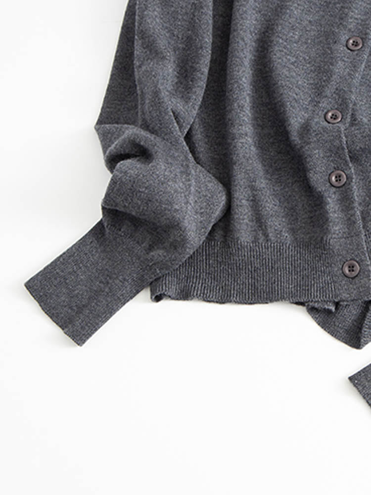 Soft Knit Cardigan Wool Sweater