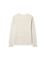 Classic Speckled Crewneck Wool Sweater