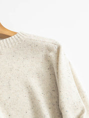 Classic Speckled Crewneck Wool Sweater