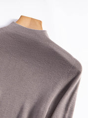 Minimalist Turtleneck Wool Sweater